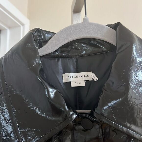 Good American Faux leather trucker jacket - Picture 4 of 8